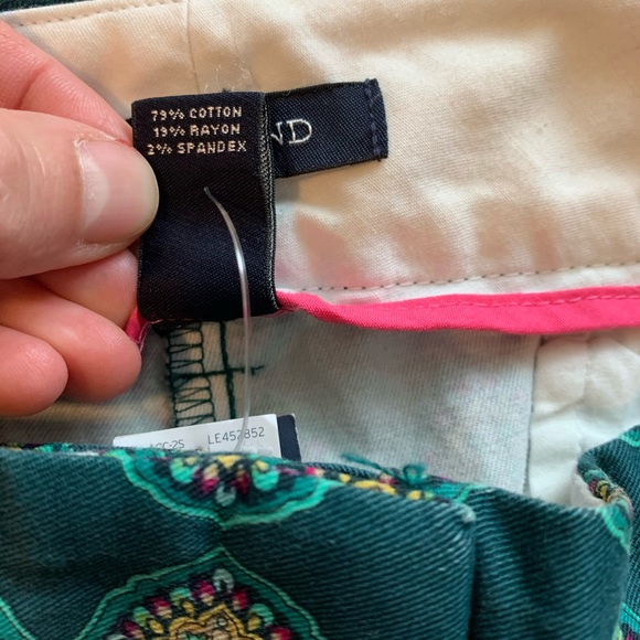 Land’s End Dark Academy Pants Green 14W New - Picture 6 of 9